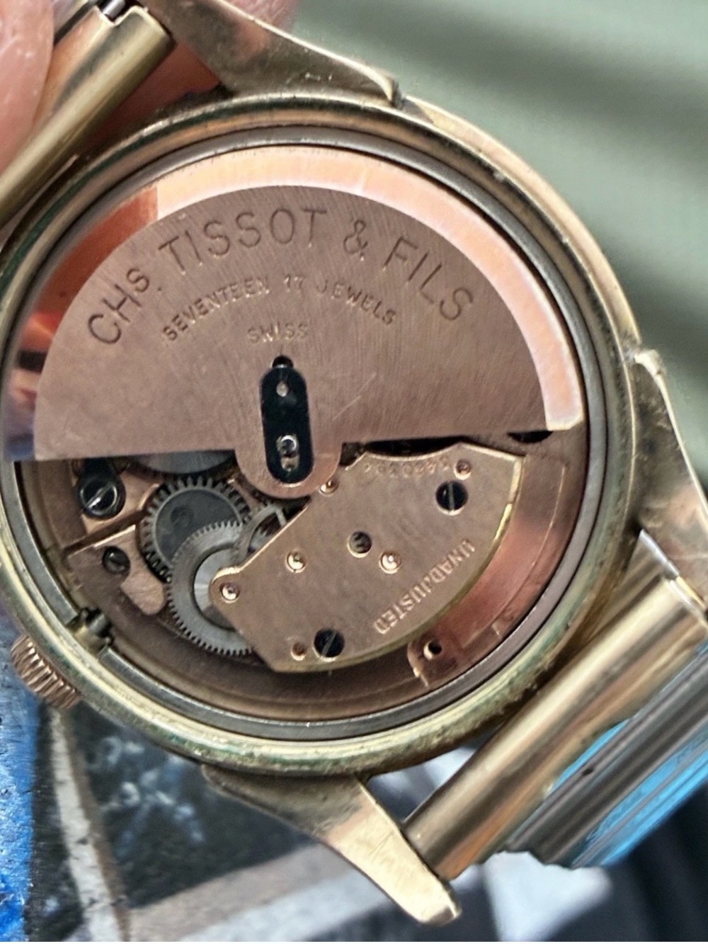 1950’s Tissot Visodate 10K GF Hand-Winding Silver Dial Date Vintage - Picture 7 of 8